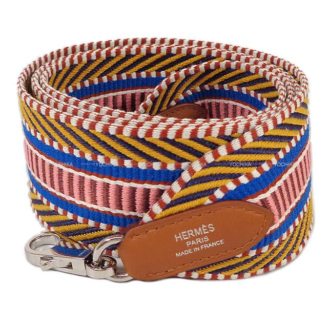 HERMES エルメス ショルダーストラップ "バンドリエール サングル 50mm" 105cm ジョーヌアンブル