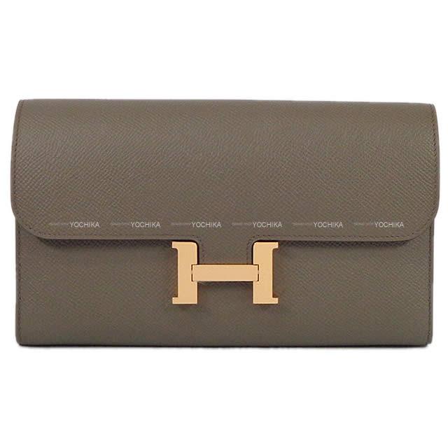 HERMES エルメス 長財布 コンスタンスロング エタン エプソン ローズゴールド金具 新品
