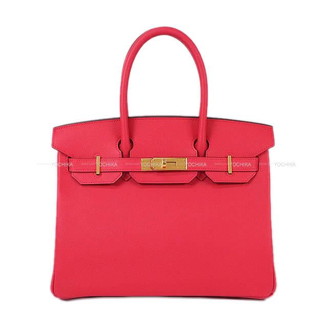 HERMES エルメス ハンドバッグ バーキン30 ローズエクストリーム(ローズエクストレーム) エプソン ゴールド金具 新品