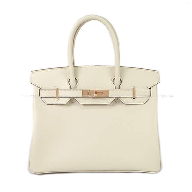 HERMES エルメス ハンドバッグ バーキン30 クレ エプソン ローズゴールド金具 新品