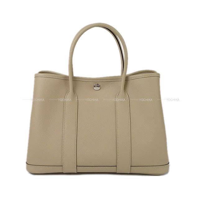 HERMES エルメス トートバッグ ガーデンパーティ 30 TPM トレンチ エプソン シルバー金具 新品
