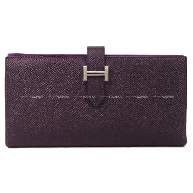 2019年 春夏 新作 HERMES エルメス 長財布 ベアンスフレ ヴェルソ ライム/モーヴシルベストル 新品