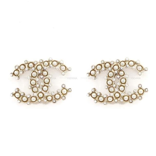 2020年 クルーズ CHANEL シャネル ミニストーン パール ココマーク ピアス ゴールド AB0819 新品