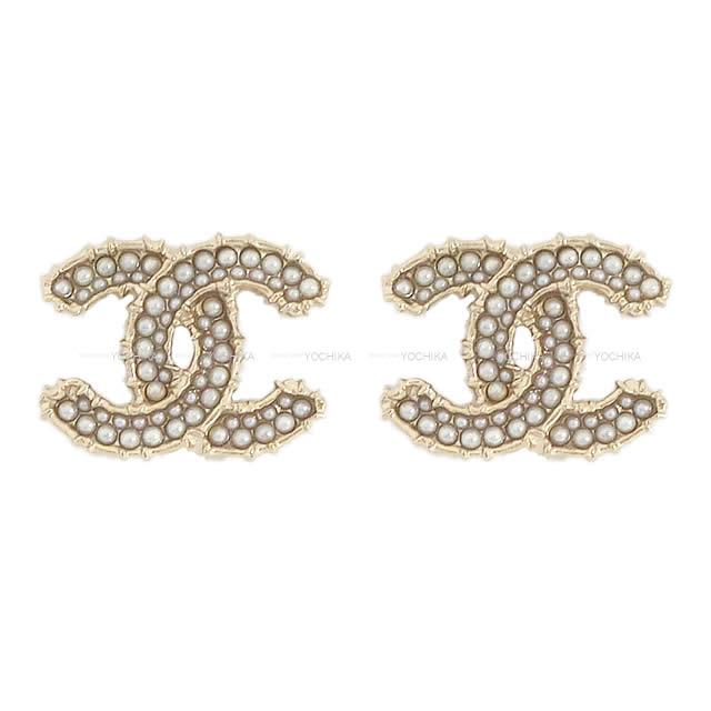 2020年 クルーズライン 新作 CHANEL シャネル パール イン ココマーク ピアス ゴールド AB3265 新品