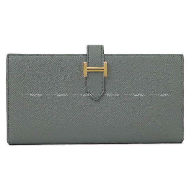 2019年秋冬 HERMES エルメス 長財布 ベアンスフレ ヴェールアマンド エプソン ゴールド金具 新品