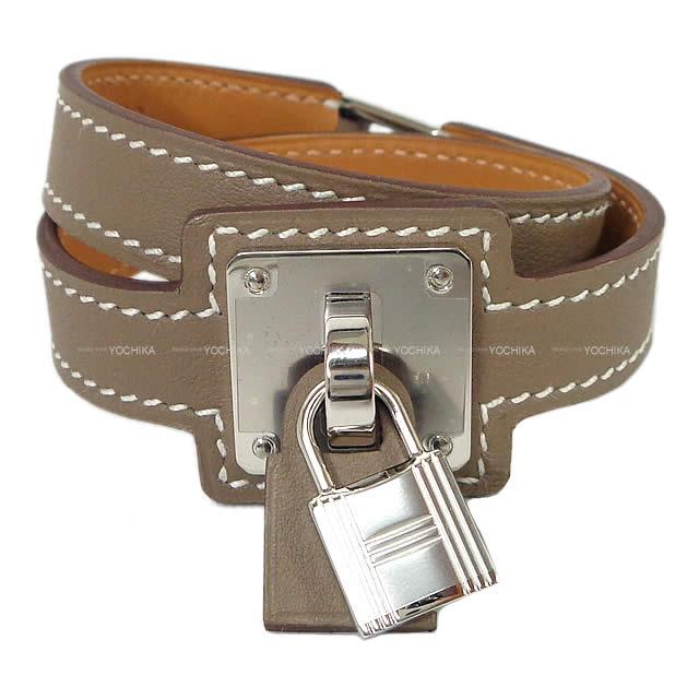 2019年 秋冬 新作 HERMES エルメス O'Kelly オーケリー ブレスレット ＃T2 エトープ ゴールド金具 新品