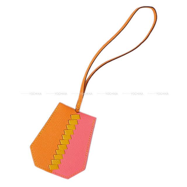 HERMES エルメス キーケース バッグチャーム "クロシェット クレ トレサージュ" ローズアザレ エプソン 新品