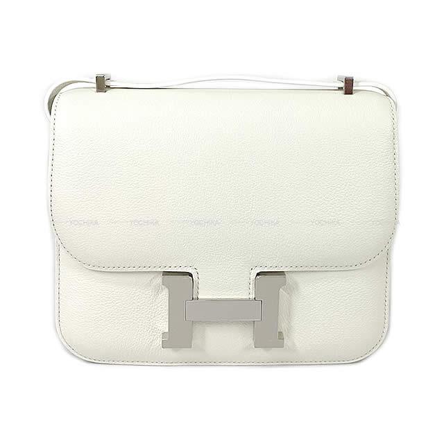 HERMES エルメス ショルダーバッグ コンスタンス3 ミニ 18 白(ホワイト) スイフト シルバー金具 新品