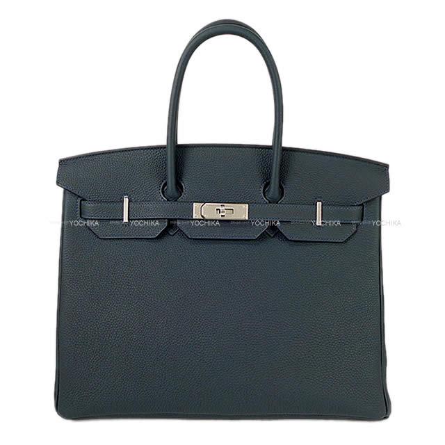 HERMES エルメス ハンドバッグ バーキン35 ヴェールルソー トゴ シルバー金具 新品