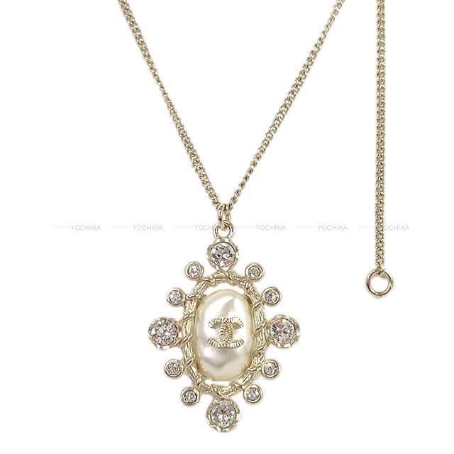 2019年 新作 CHANEL シャネル ココマーク パール ネックレス ゴールド金具 AB0135 新品