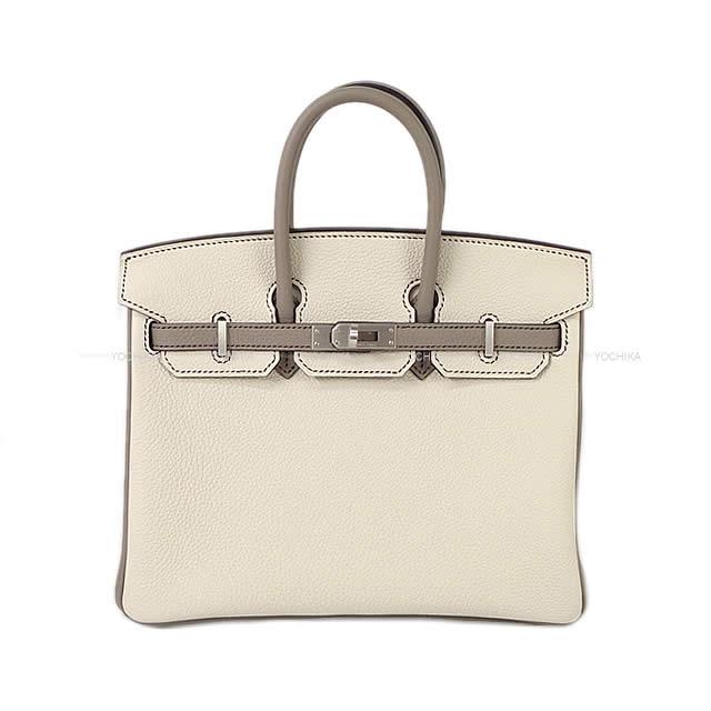 エルメス バーキン25 スペシャルオーダー イニシャル刻印入り クレ/グリアスファルト トゴ  新品未使用