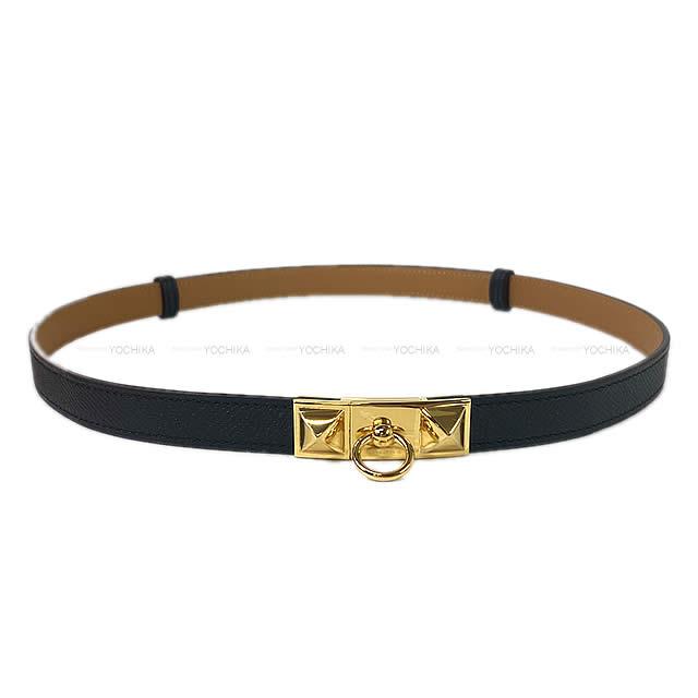 HERMES エルメス ベルト "リヴァル 18" 黒(ブラック) エプソン ゴールド金具 新品