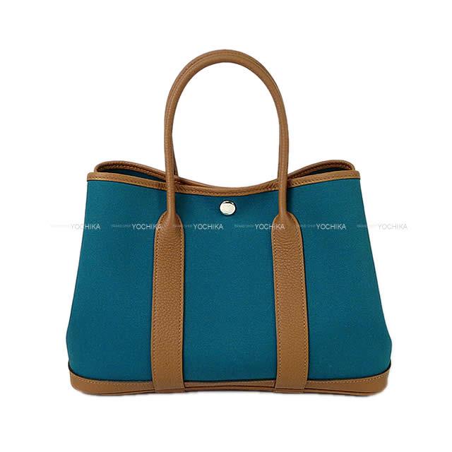 HERMES エルメス ハンドバッグ ガーデンパーティ 30 TPM ヴェールボスフォール/アルザン トワルオフィシェ 新品
