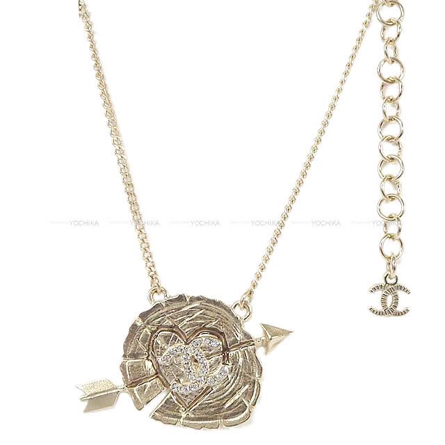 2019年 秋冬 CHANEL シャネル 切り株 ハート&アロー ラインスト