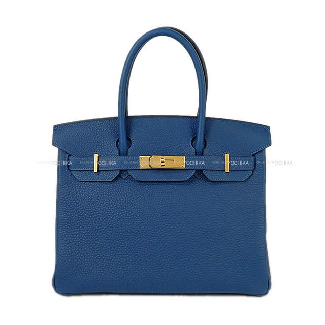 HERMES エルメス ハンドバッグ バーキン30 ディープブルー トゴ ゴールド金具 新品