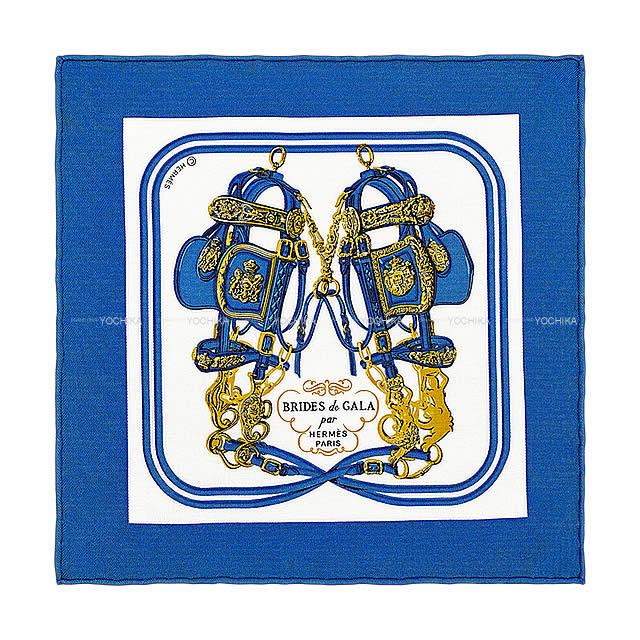 2020年 春夏 新作 HERMES エルメス スカーフ カレ20 "ブリッド ドゥ ガラ" ブルーヴィフ/白 新品