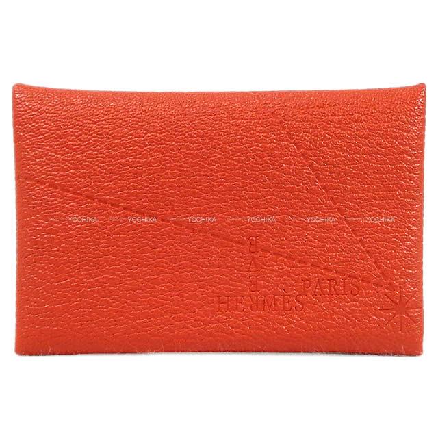 三越日本橋 限定 HERMES エルメス カードケース カルヴィ "夢" カプシーヌ シェーブル 新品