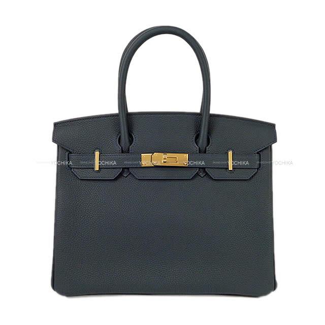 HERMES エルメス ハンドバッグ バーキン30 ヴェールルソー トゴ ゴールド金具 新品