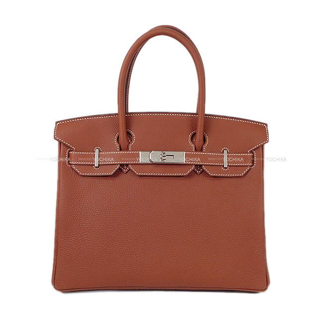 HERMES エルメス ハンドバッグ バーキン30 シエンヌ トゴ シルバー金具 新品未使用