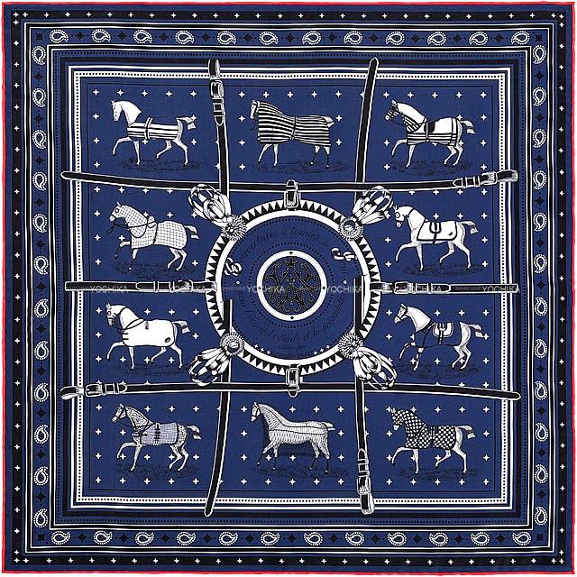 2020年 春夏 新作 HERMES エルメス バンダナ カレ55 "馬着" マリン 新品