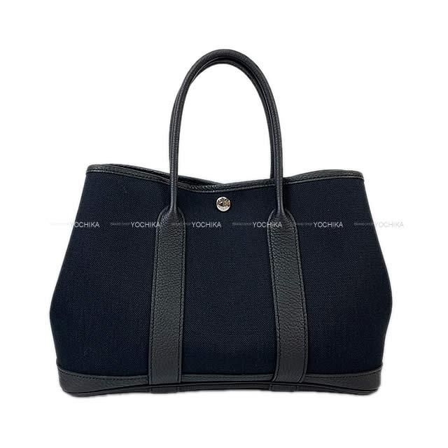 HERMES エルメス ガーデンパーティー 30 TPM 黒 トワルミリタリー/ネゴンダ 展示新品
