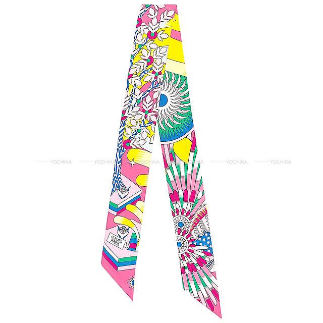 2020年春夏 新作 HERMES エルメス ツイリー スカーフ "ペガサスの源泉" ローズヴィフ シルク100% 新品未使用