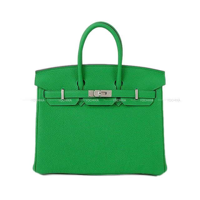 HERMES エルメス ハンドバッグ バーキン25 バンブー トゴ シルバー金具 新品