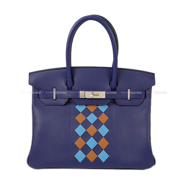 HERMES エルメス ハンドバッグ バーキン30 トレサージュ・ドゥ・キュイール