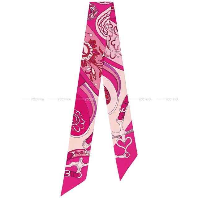 エルメス ツイリー スカーフ "アマゾンの祭典・カドリ" フューシャXナクレXローズ 新品未使用