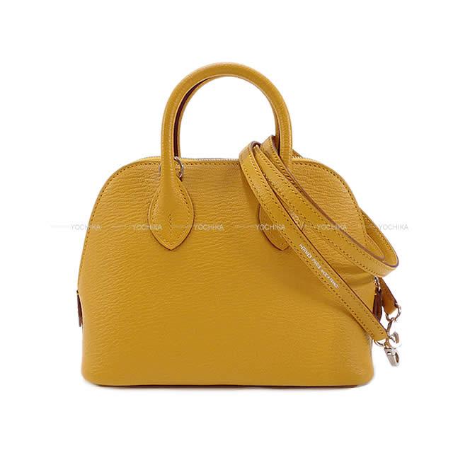 HERMES エルメス ショルダーバッグ ボリード 1923 ミニ ジョーヌアンブル シェーブル シルバー金具 新品未使用