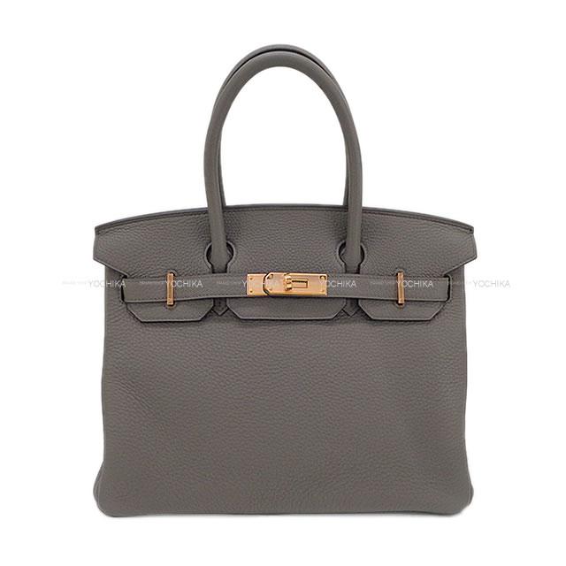 HERMES エルメス ハンドバッグ バーキン30 エタン トリヨン ローズゴールド金具 展示新品