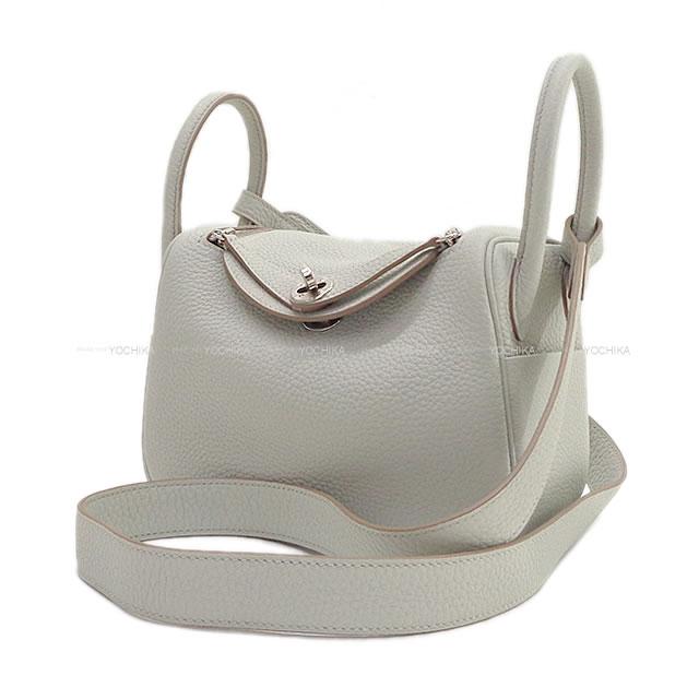 エルメス 2Way ショルダーバッグ リンディ ミニ 20  グリスパール  シルバー金具 新品
