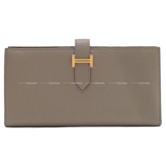 HERMES エルメス 長財布 ベアンスフレ グリアスファルト エプソン ゴールド金具 新品未使用