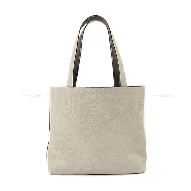 HERMES エルメス リバーシブル トートバッグ ドゥブルセンス(ドゥブルサンス) 36 エタン/ベトン トリヨン 新品未使用