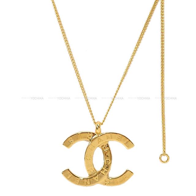 2020年 秋冬 新作 CHANEL シャネル ビッグココマーク ロゴ ネックレス ゴールド金具 AB4587 新品