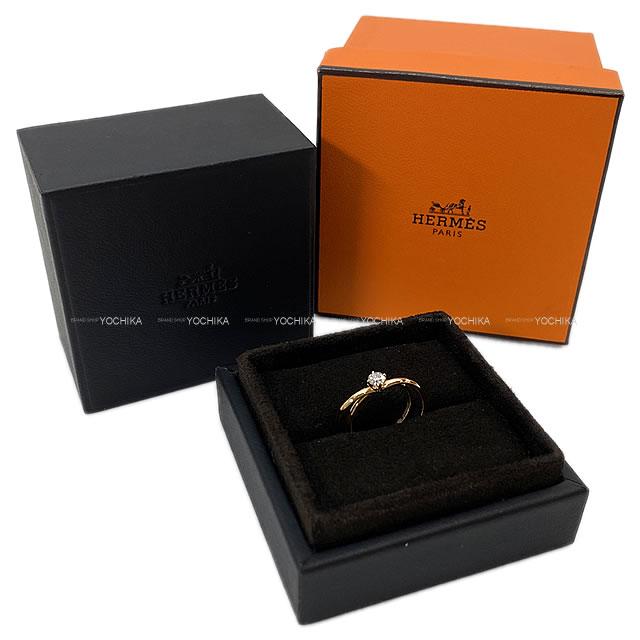 HERMES エルメス ウェディングリング "ヴェルティージュ・クール" #51(11号) ピンクゴールド K18