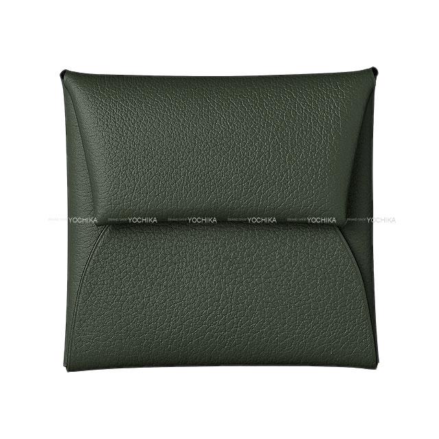 HERMES エルメス コインケース バスティア ヴェールアングラス エバーカラー シルバー金具 新品