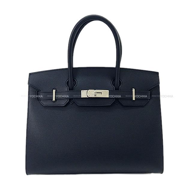 HERMES エルメス ハンドバッグ バーキン30 セリエ 外縫い ブルードミニュイ ヴォーマダム シルバー金具 新品