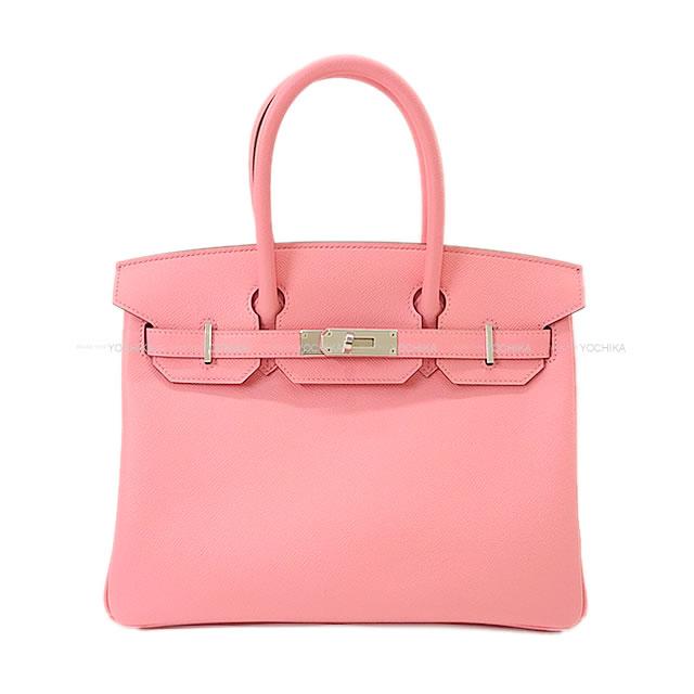 HERMES エルメス ハンドバッグ バーキン30 ローズコンフェッティ エプソン シルバー金具 新品