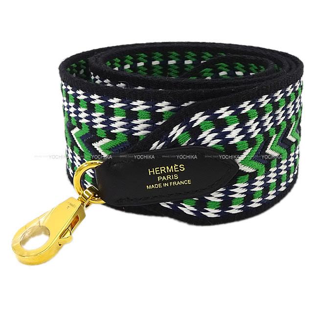 HERMES エルメス ショルダーストラップ "バンドリエール サングル ジグザグ 50mm" 105cm新品