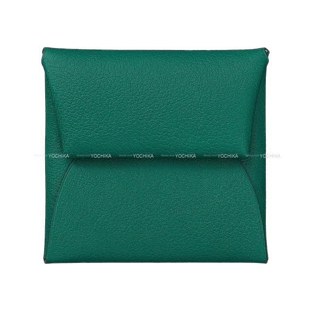 HERMES エルメス バスティア ヴェルソ コインケース マラカイト/ブルーアトール エバーカラー シルバー金具 新品
