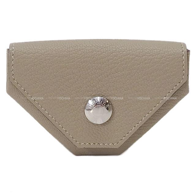 HERMES エルメス コインケース "ルヴァンキャトル 24" トゥルティールグレー シェーブル シルバー金具 新品