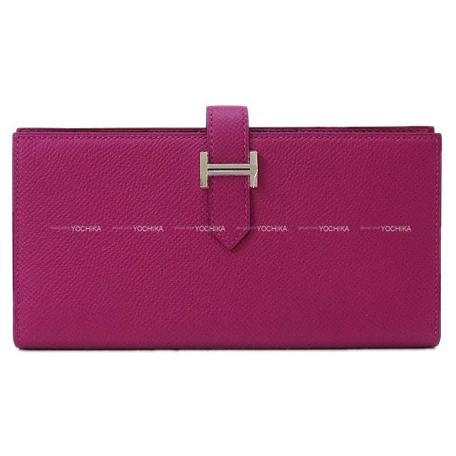 HERMES エルメス 長財布 ベアンスフレ ローズパープル エプソン シルバー金具 新品未使用