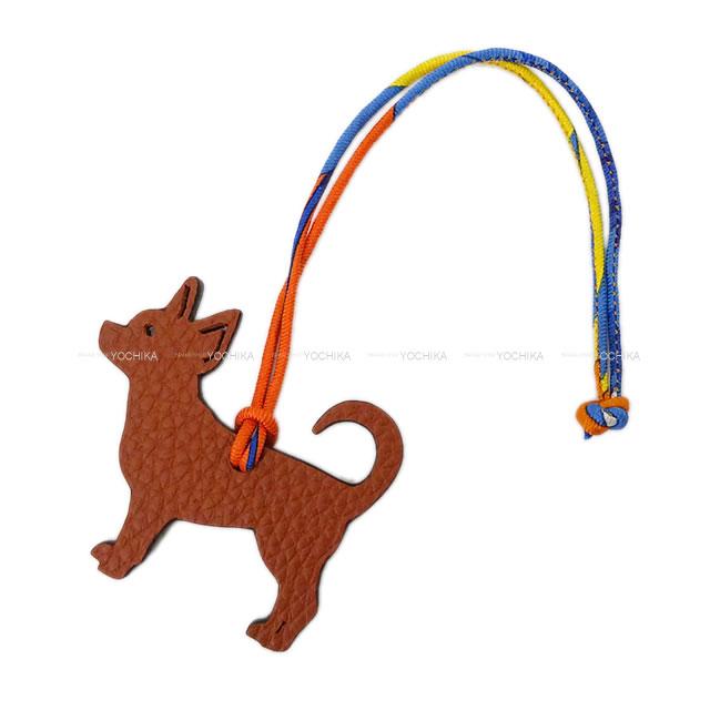 HERMES エルメス バッグチャーム プティアッシュ "チワワ 犬" キュイーブル/黒 トゴ/エプソン 新品