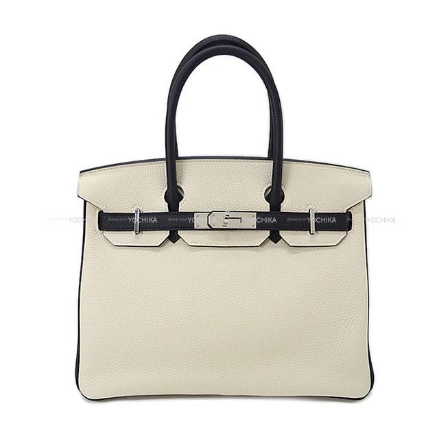 HERMES エルメス バーキン30 スペシャルオーダー クレ/黒 (ブラック) トゴ シルバー金具 展示新品