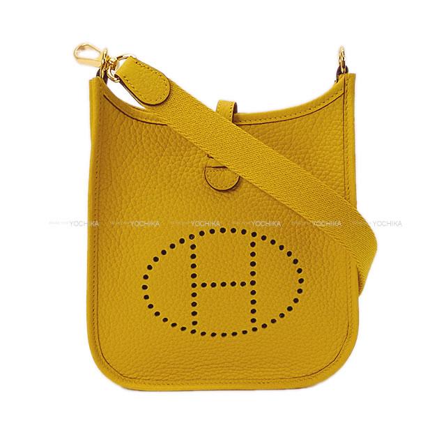 HERMES エルメス ショルダーバッグ ミニ エブリン エヴリン 16 TPM アマゾン ジョーヌアンブル トリヨン 新品