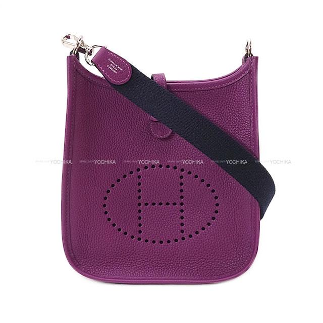 HERMES エルメス ショルダーバッグ ミニ エブリン エヴリン 16 TPM アマゾン アネモネ/ブルーインディゴ