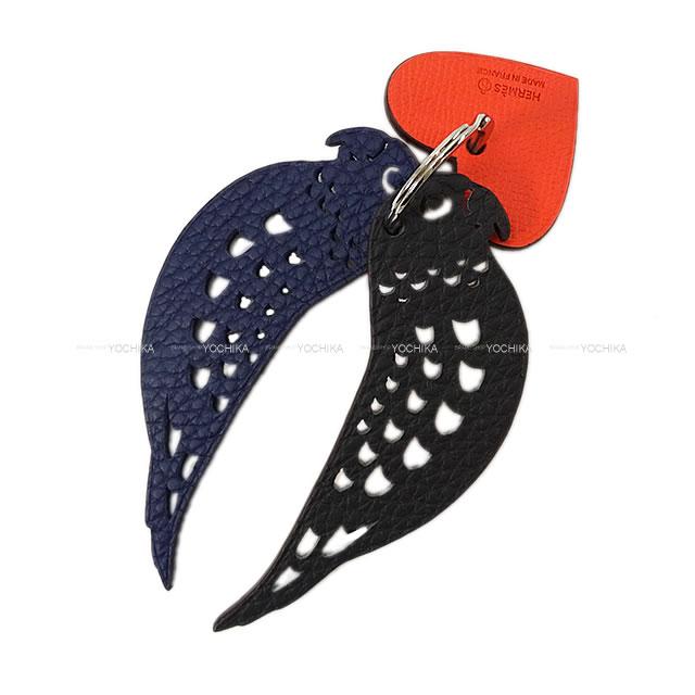 HERMES エルメス バッグチャーム プティアッシュ チャーム "インコ&ハート