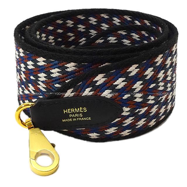 HERMES エルメス ショルダーストラップ "バンドリエール サングル ジグザグ" 105cm/5cm 新品