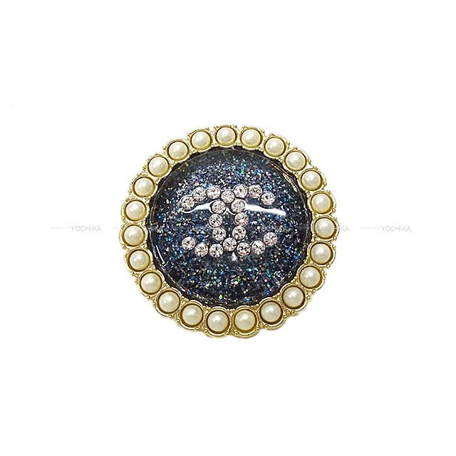 CHANEL シャネル パールアラウンド ラインストーンココマーク ラウンド